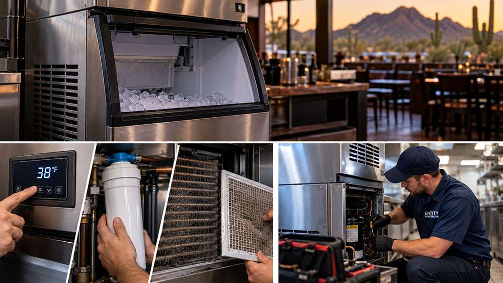 Common causes of low commercial ice production in Cave Creek